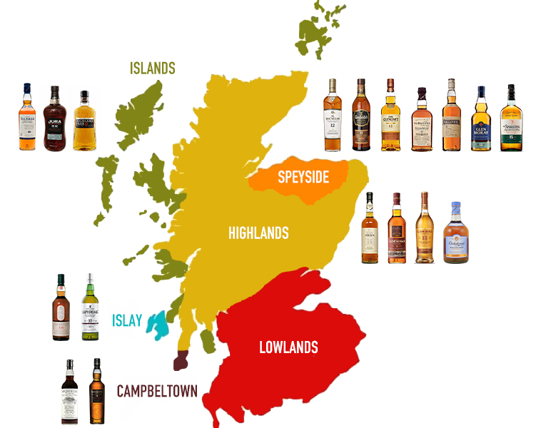 Whisky Map of Scotland